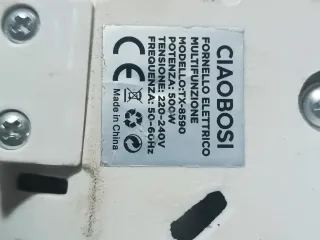 Fornello elettrico CIAOBOSI