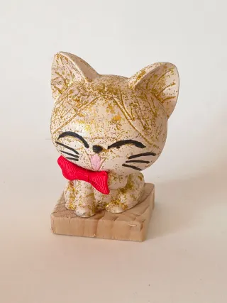 Gatto in gesso Ceramico