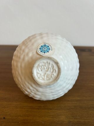 Jarrón Jonathan Adler Cerámica Blanca Texturizada