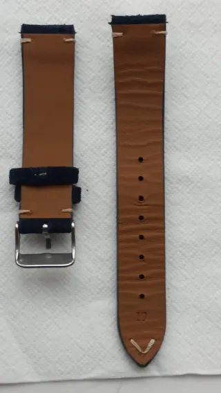 Correa de piel para reloj 19mm