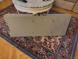 Armario de camping metálico gris