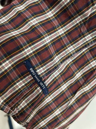 Camisa Canterbury Manga Corta Cuadros Hombre