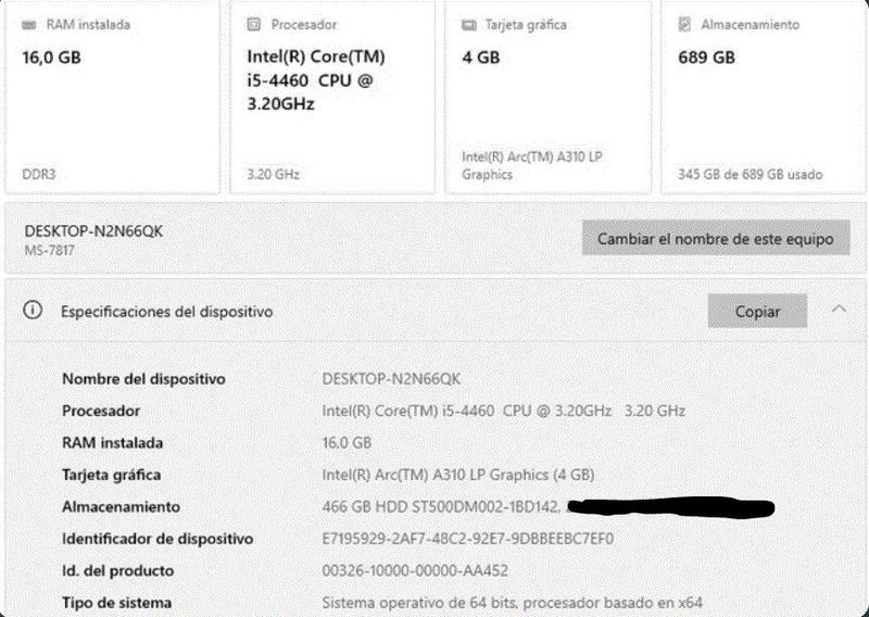 PC Gaming i5 - 16GB RAM SSD - 240 - graf Intel Arc afbeelding 4