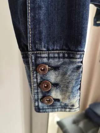 Cazadora vaquera cropped vintage Y2K