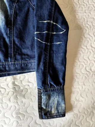 Cazadora vaquera cropped vintage Y2K