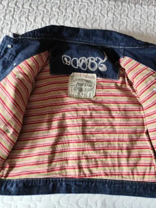 Cazadora vaquera cropped vintage Y2K