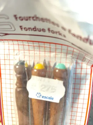 Set Fondue Hierro Forjado Negro