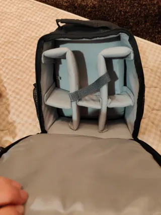 Mochila Cámara Reflex Nikonistas Negra y Amarilla