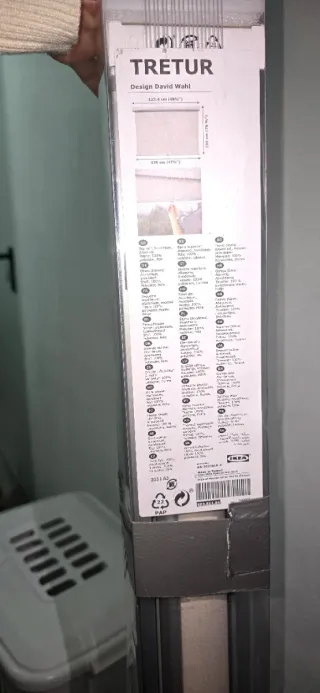 Estor opaco TRETUR IKEA blanco 123.4x195 cm