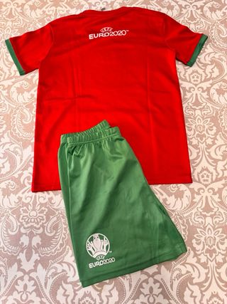 Equipación Fútbol Portugal Euro 2020 talla 12 años