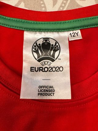 Equipación Fútbol Portugal Euro 2020 talla 12 años