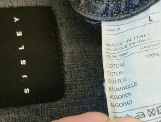 Giubbotto jeans customizzato con patch riso