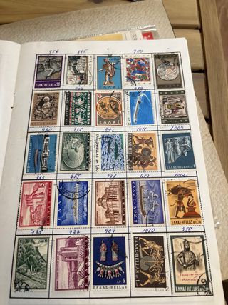 Libro sellos Grecia Matasellados 200 unidades