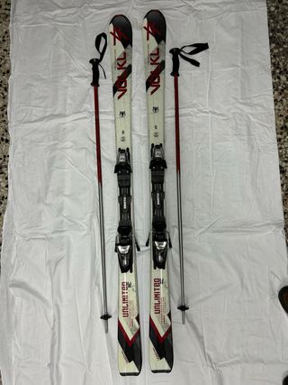 Esquís Volkl Unlimited 1660mm + Bastones