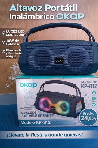 Altavoz Portátil OKOP KP-812 Bluetooth