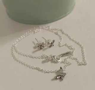 Conjunto Pandora Mariposa Plata