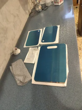 3 Tablas de Cortar Titanio con accesorios