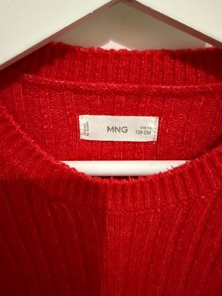 Jersey niña MNG rojo Talla 7-8