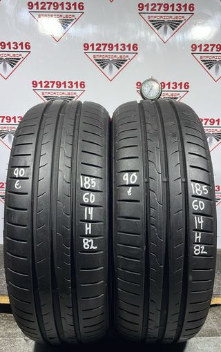 185 60 14 H DUNLOP RUEDA AL 90% VIDA UTIL