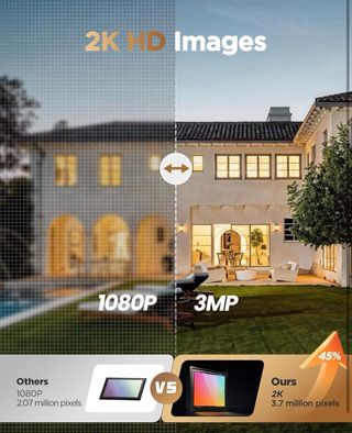 Cámara Vigilancia WiFi 2K marca BECAMSO
