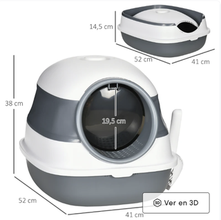 Caja Arena Gatos Plegable Cerrada