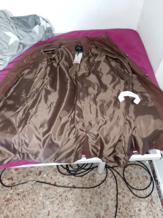 Gabardina de mujer marrón