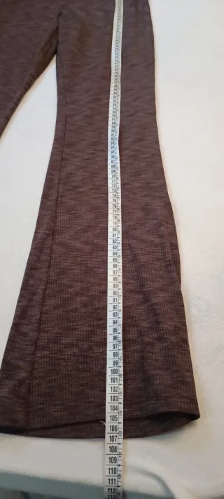 Pantaloni H&M Flare a Costine Marroni