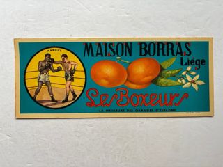 20 antiguas etiquetas de naranjas, años 1950-1960