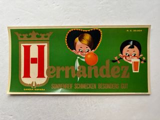 20 antiguas etiquetas de naranjas, años 1950-1960