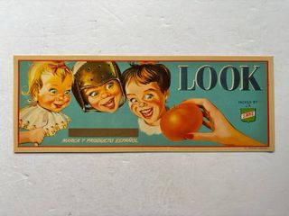 20 antiguas etiquetas de naranjas, años 1950-1960