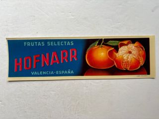 20 antiguas etiquetas de naranjas, años 1950-1960