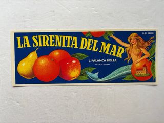 20 antiguas etiquetas de naranjas, años 1950-1960