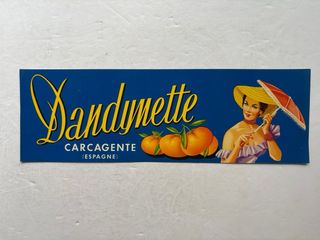 20 antiguas etiquetas de naranjas, años 1950-1960