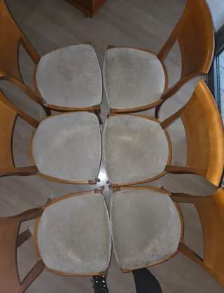 Conjunto Comedor Clásico: Mesa Extensible+6 Sillas