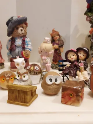 Colección Figuras Resina Osos y Búhos