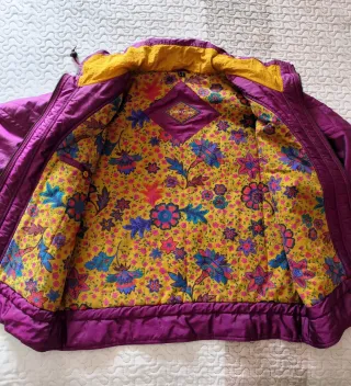 Chaqueta bomber vintage mujer 80s morada