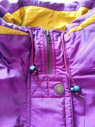 Chaqueta bomber vintage mujer 80s morada