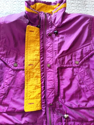 Chaqueta bomber vintage mujer 80s morada