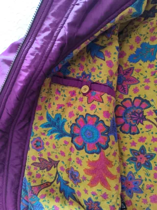 Chaqueta bomber vintage mujer 80s morada