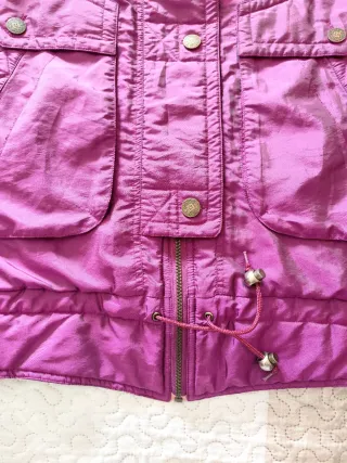 Chaqueta bomber vintage mujer 80s morada
