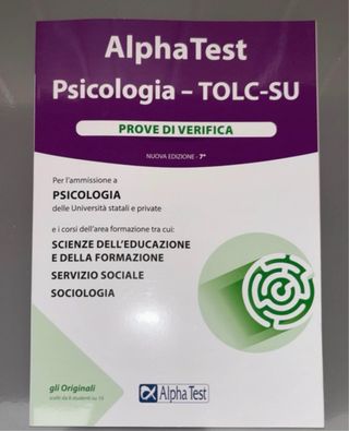Alpha Test Psicologia Tolc-SU 21/22 Kit Completo