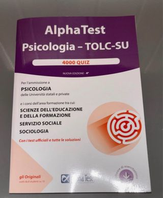 Alpha Test Psicologia Tolc-SU 21/22 Kit Completo