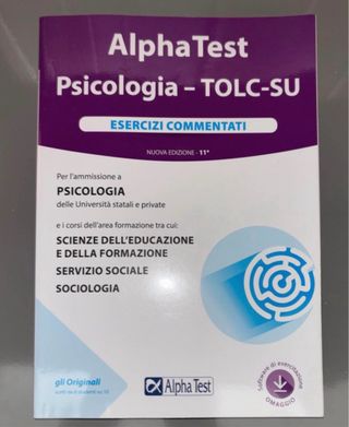 Alpha Test Psicologia Tolc-SU 21/22 Kit Completo