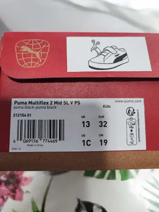 Zapatillas Puma Niñ@ Talla 32 Nuevas