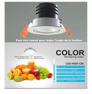 Foco LED Empotrable Techo Downlight