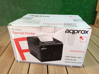 Approx APPPOS80AM - Impresora Térmica de Tickets, 200 mm/s, Papel 80 mm, Corte Automático y Manual, Negro