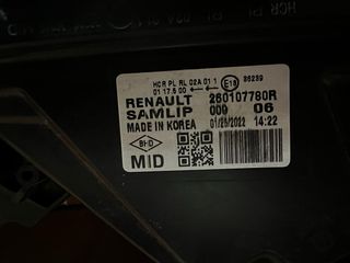 Faro delantero derecho Renault Arkana .