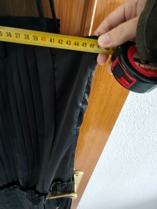 Vestido negro plisado talla M - Buen estado
