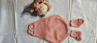 Conjunto primera puesta color salmón