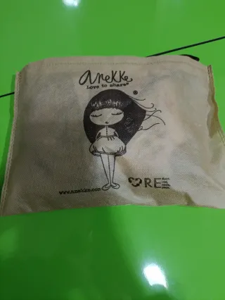 Bandolera Anekke Beige y Dorada